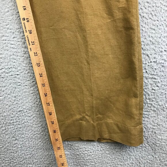 New J Jill Sandalwood Wide Leg Genuine Fit Linen Pants size 12 - Picture 10 of 12